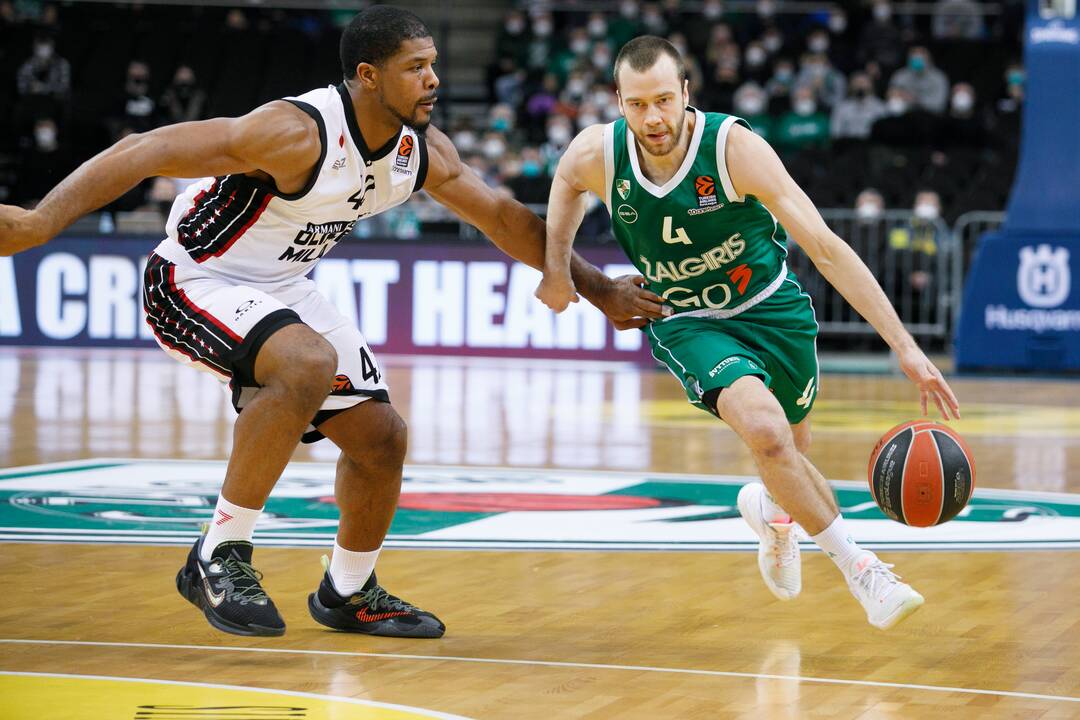 Eurolyga: Kauno „Žalgiris“ – Milano „Armani Exchange“ 70:74