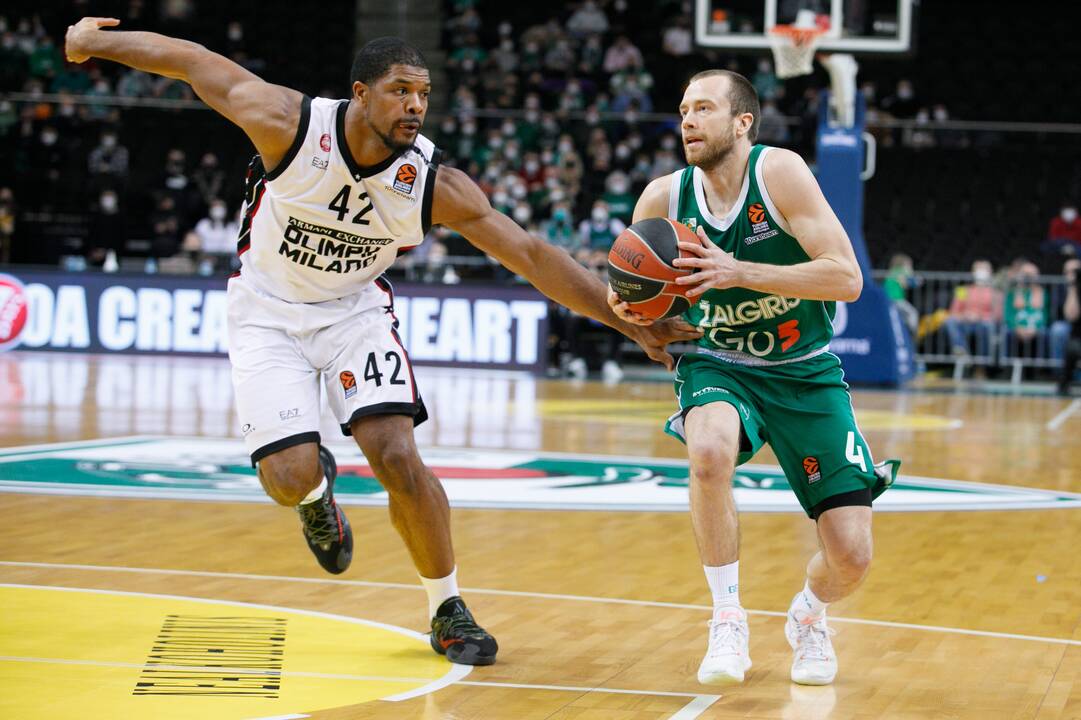 Eurolyga: Kauno „Žalgiris“ – Milano „Armani Exchange“ 70:74