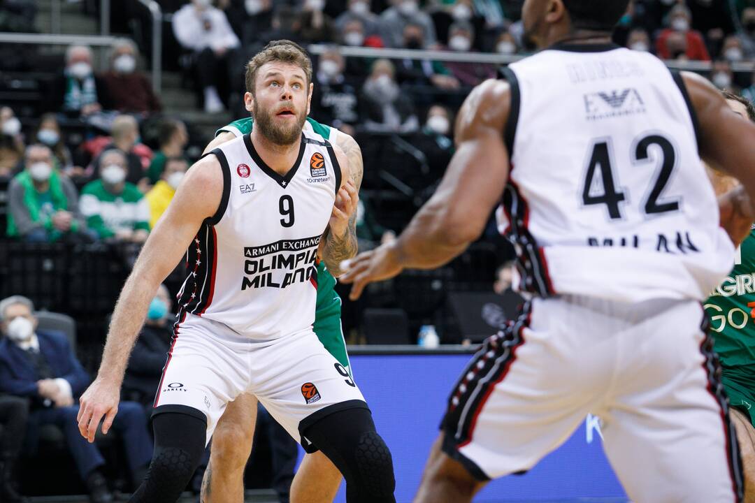 Eurolyga: Kauno „Žalgiris“ – Milano „Armani Exchange“ 70:74