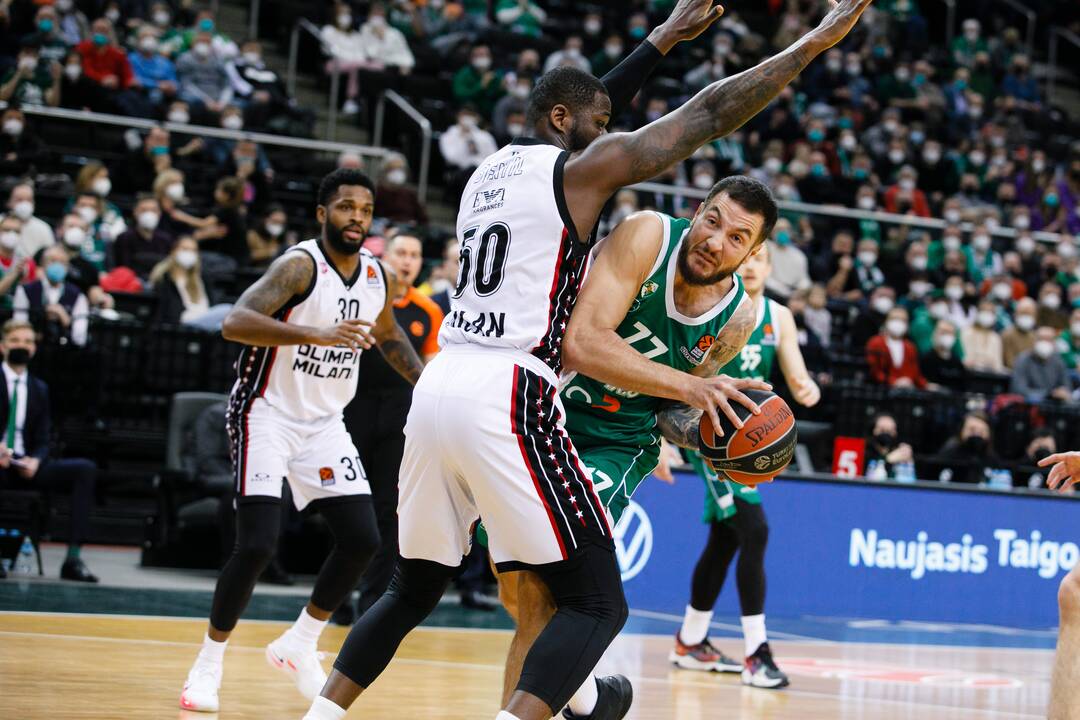 Eurolyga: Kauno „Žalgiris“ – Milano „Armani Exchange“ 70:74