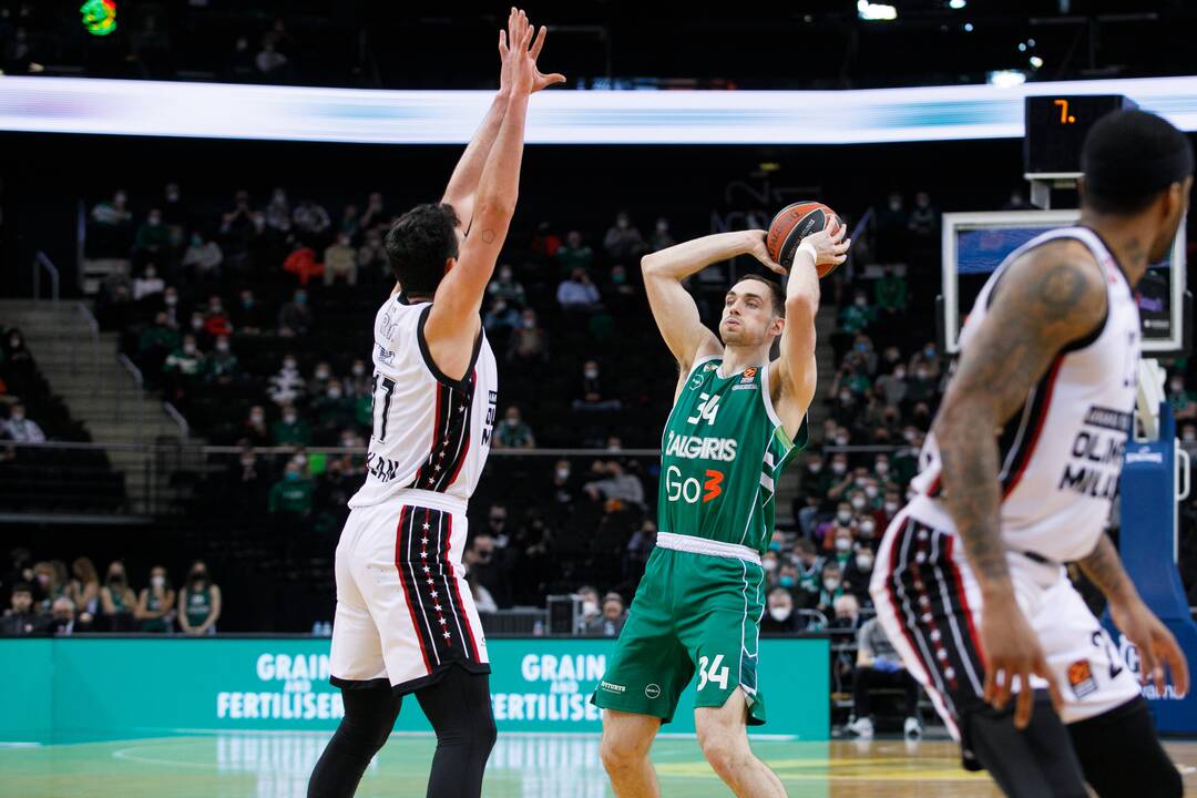 Eurolyga: Kauno „Žalgiris“ – Milano „Armani Exchange“ 70:74