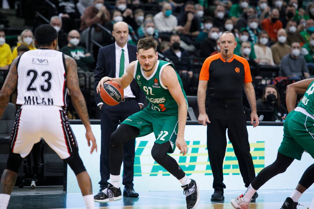 Eurolyga: Kauno „Žalgiris“ – Milano „Armani Exchange“ 70:74