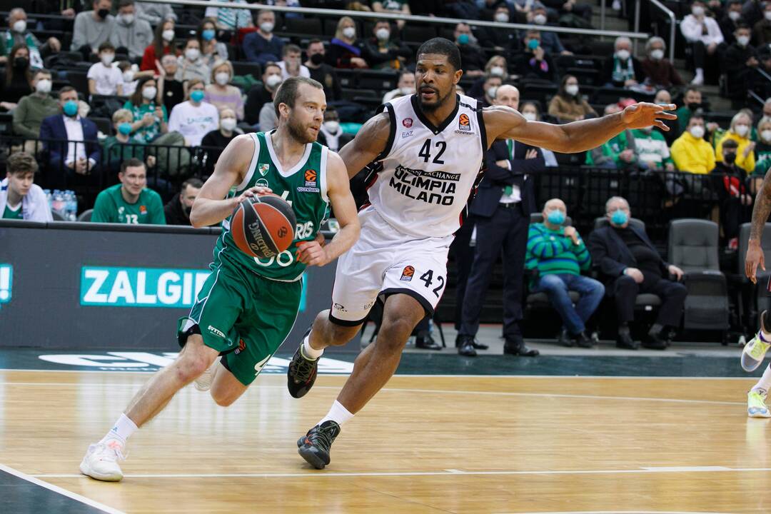 Eurolyga: Kauno „Žalgiris“ – Milano „Armani Exchange“ 70:74