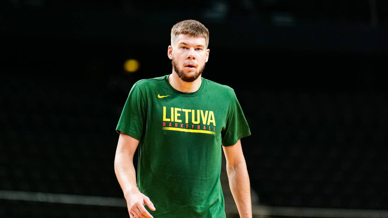 Lietuvos vyrų krepšinio rinktinės treniruotė