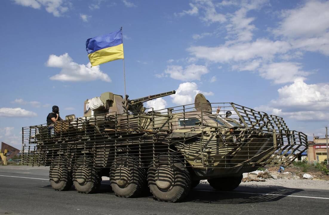 Sieną su Rusija kirtę ukrainiečių kariai atsidūrė neaiškioje padėtyje 