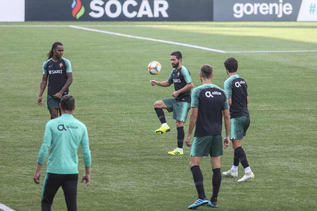 Portugalijos futbolo rinktinės treniruotė