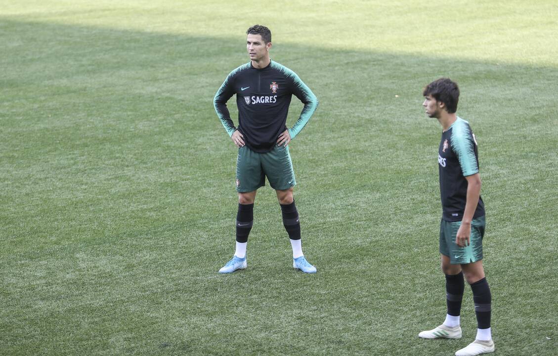 Portugalijos futbolo rinktinės treniruotė