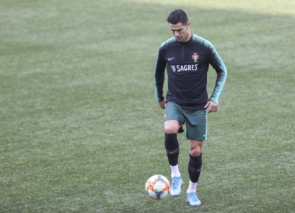 Portugalijos futbolo rinktinės treniruotė