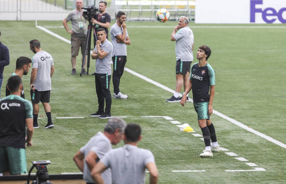 Portugalijos futbolo rinktinės treniruotė
