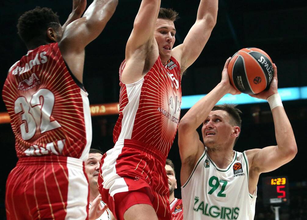 Eurolyga: „AX Armani Exchange“ - „Žalgiris“ 85:81