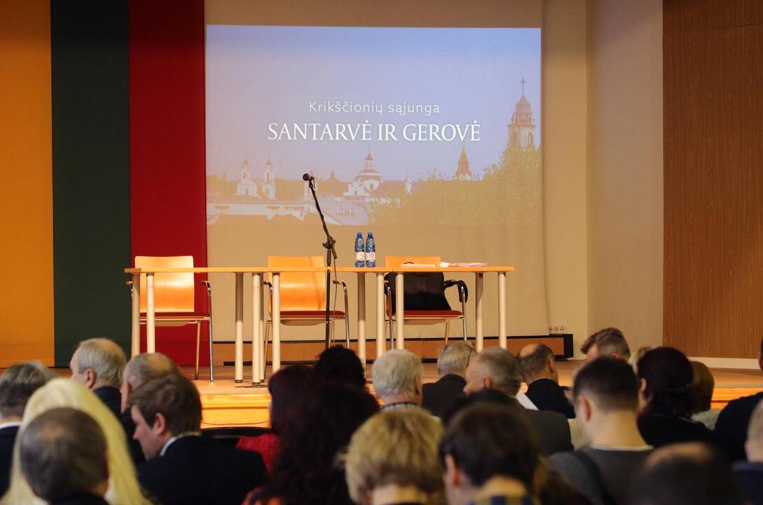 Krikščionių sąjungos „Santarvė ir gerovė" steigiamasis suvažiavimas
