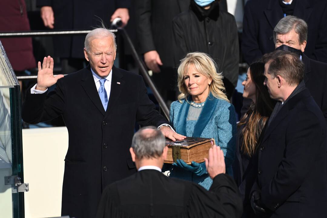 J. Bidenas prisaikdintas 46-uoju JAV prezidentu