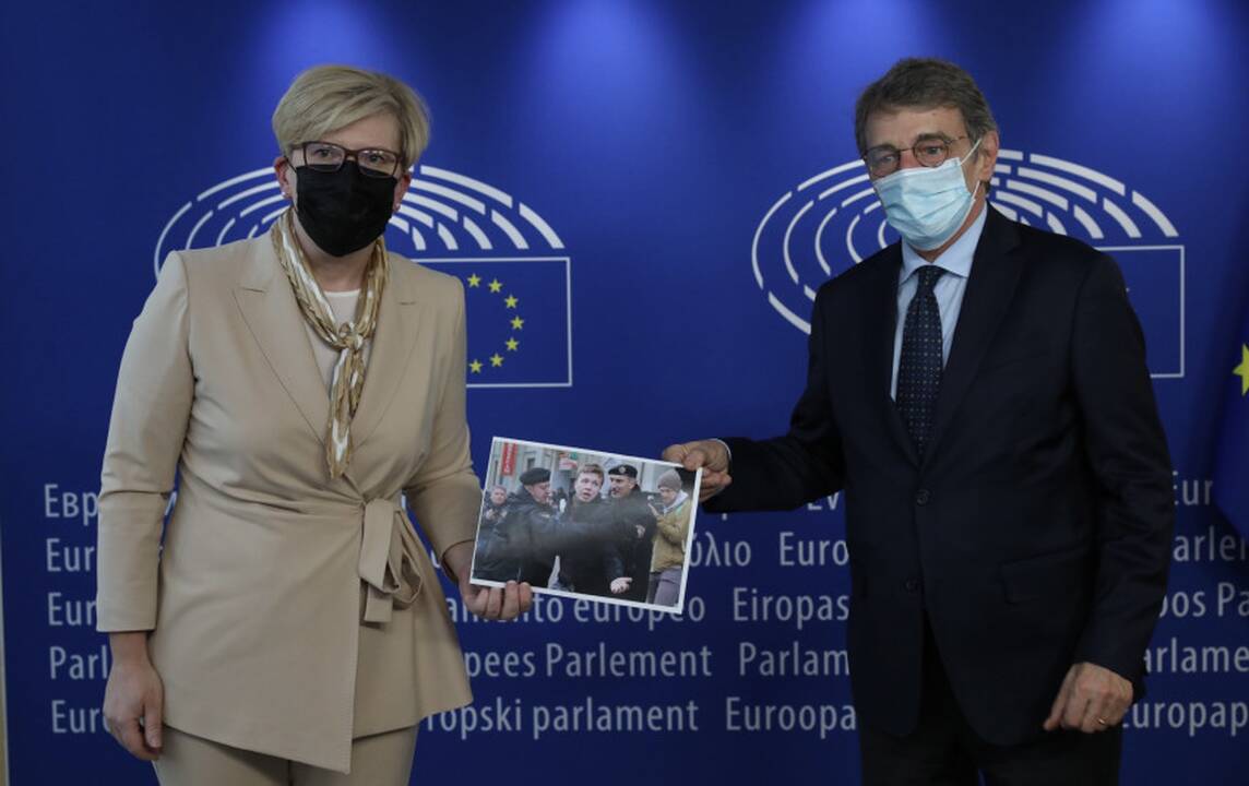 Ingrida Šimonytė ir Davidas Sassoli
