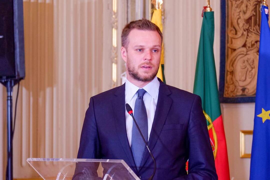 Gabrielius Landsbergis ir Augusto Santos Silva