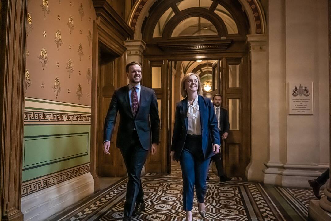 Gabrielius Landsbergis ir Elizabeth Truss