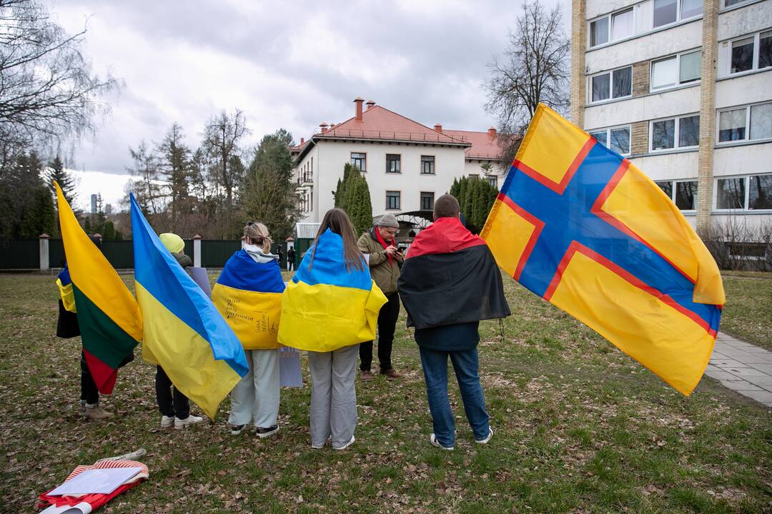 Vilniuje – protestas prieš V. Putiną