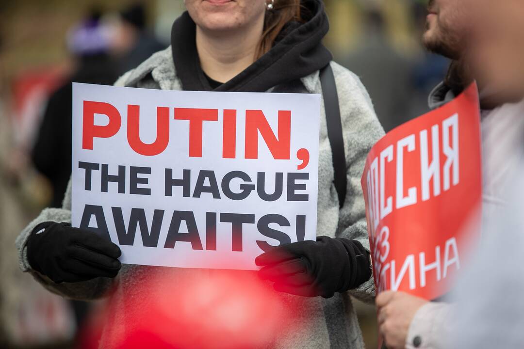 Vilniuje – protestas prieš V. Putiną