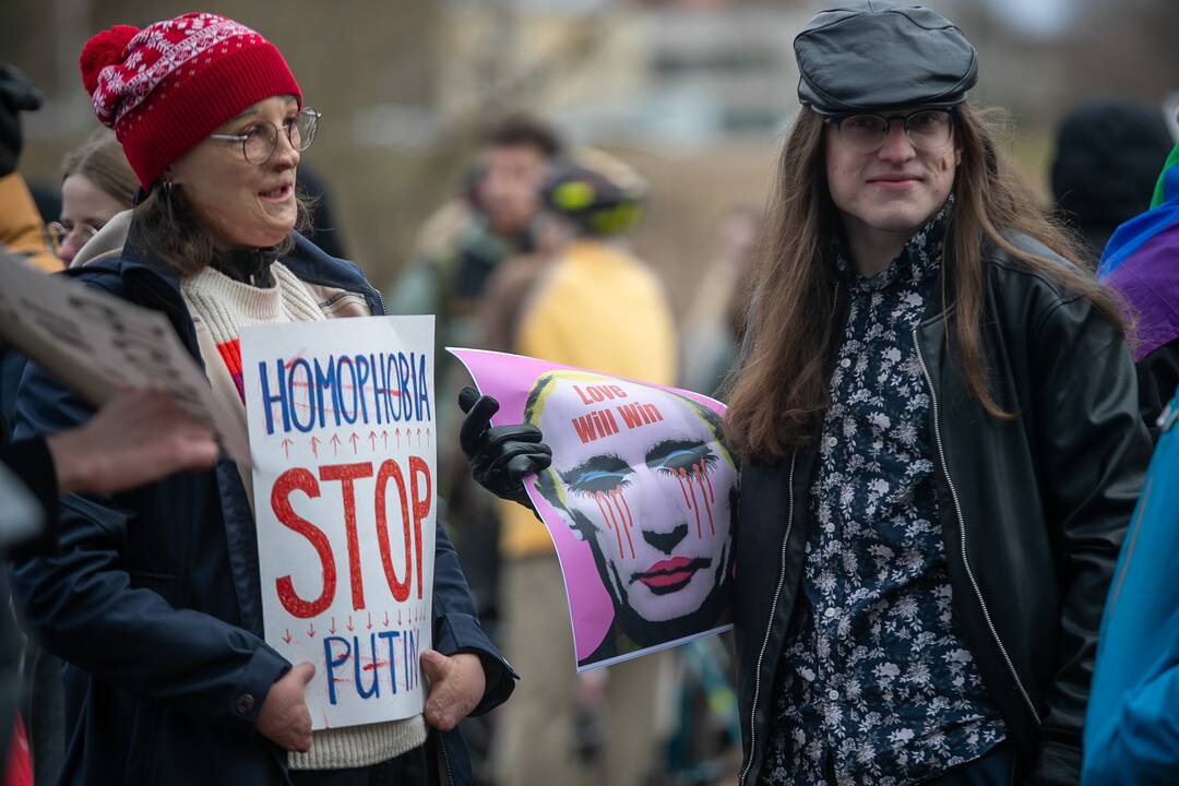 Vilniuje – protestas prieš V. Putiną