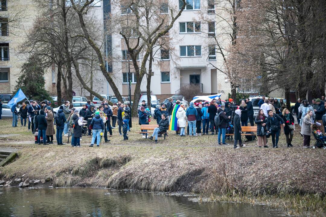 Vilniuje – protestas prieš V. Putiną