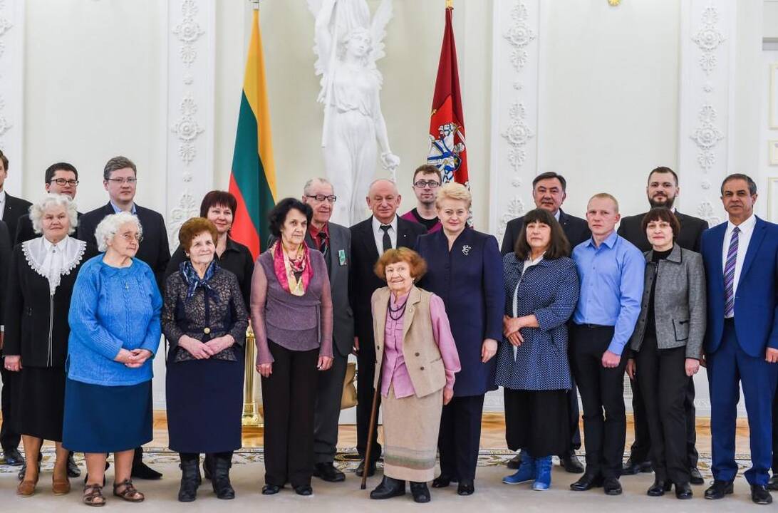 D.Grybauskaitė su žydų gelbėtojais