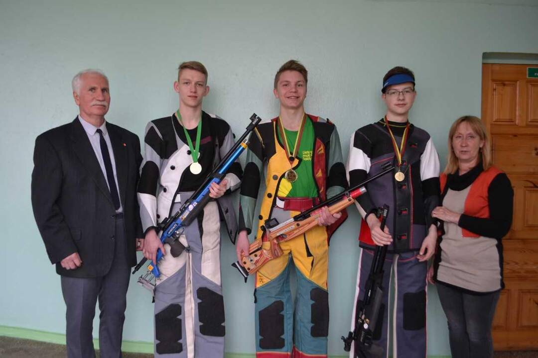 Jaunieji Kauno rajono šauliai iškovojo aukso medalius