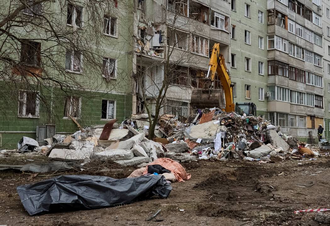 Rusijos dronų atakos Ukrainoje aukų skaičius išaugo iki devynių (atnaujinta)