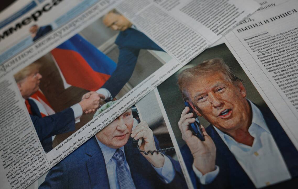 Reakcijos į Trumpo ir Putino skambutį: rusai triumfuoja, Zelenskis sako nusivylęs