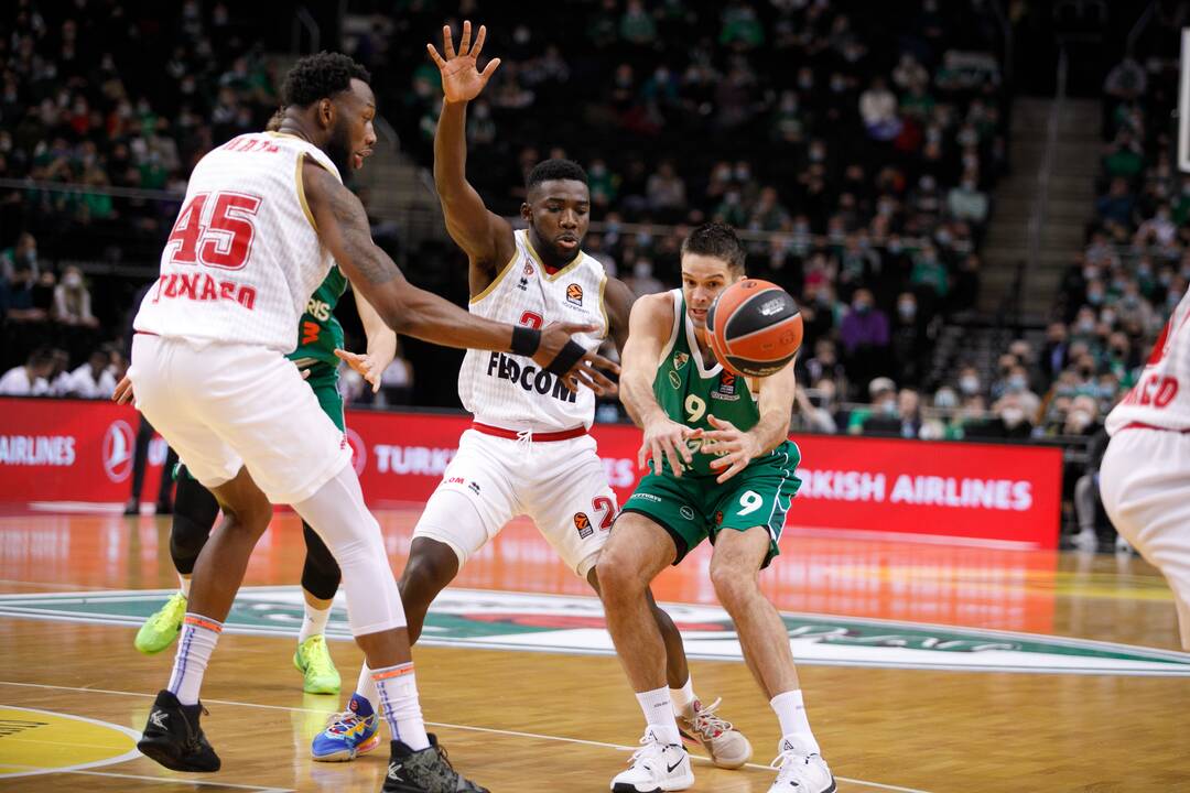 Eurolyga:  „Žalgiris“ –  „Monaco“ 98:107