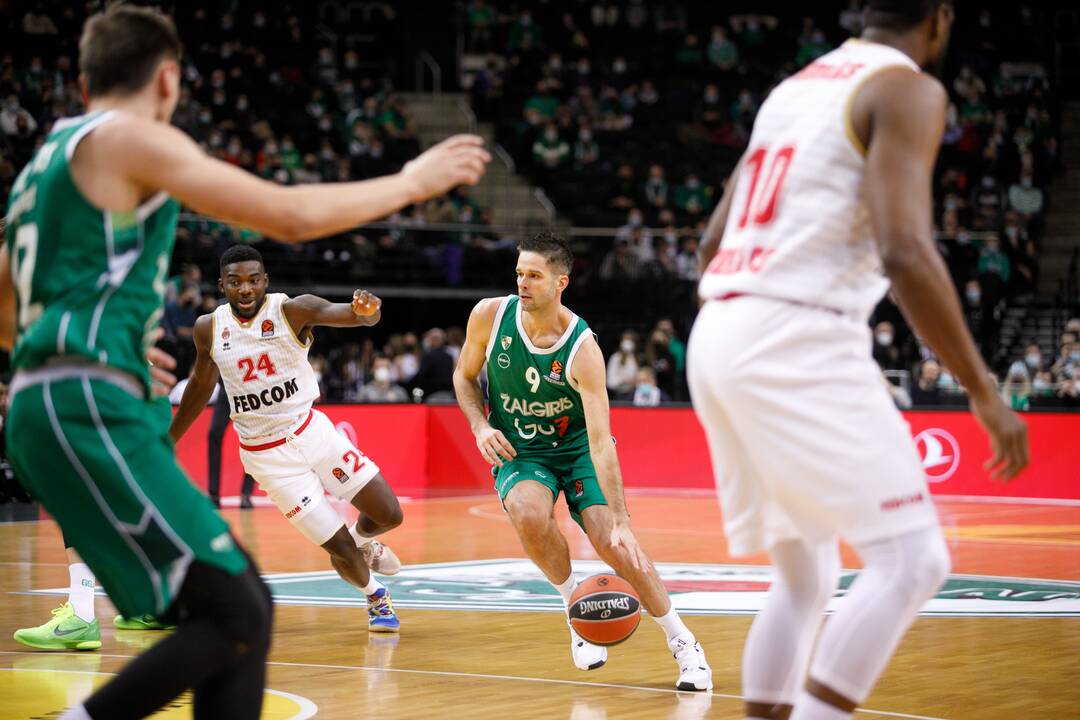 Eurolyga:  „Žalgiris“ –  „Monaco“ 98:107