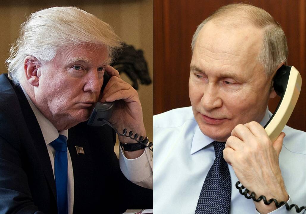 Baltieji rūmai: Trumpas pradėjo pokalbį telefonu su Putinu