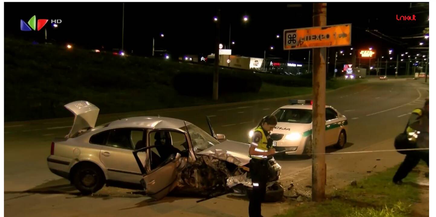 Vilniuje į didelę avariją pateko užsieniečiai