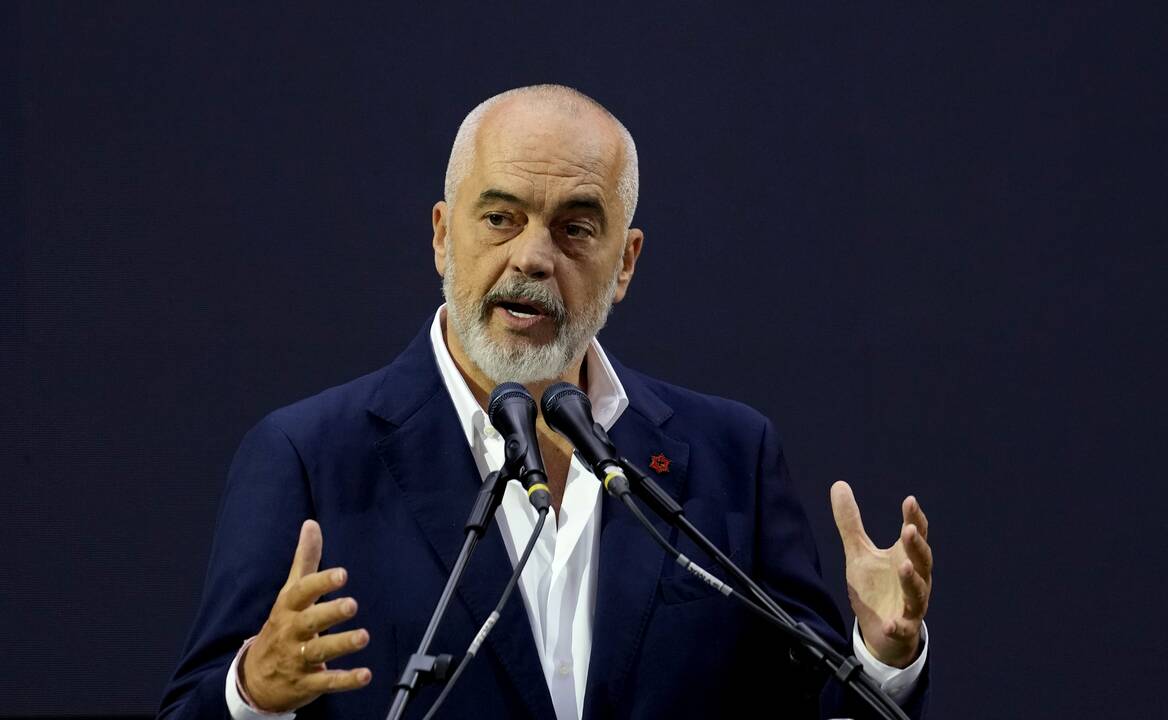 Albanijos premjeras Edi Rama