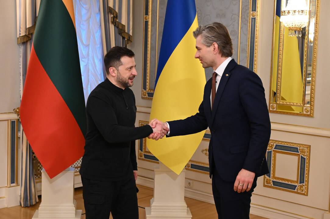 Kęstutis Budrys ir Volodymyras Zelenskis