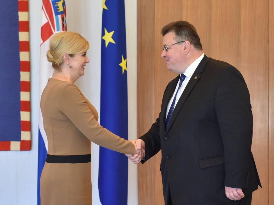 Linas Linkevičius ir Kolinda Grabar-Kitarovič