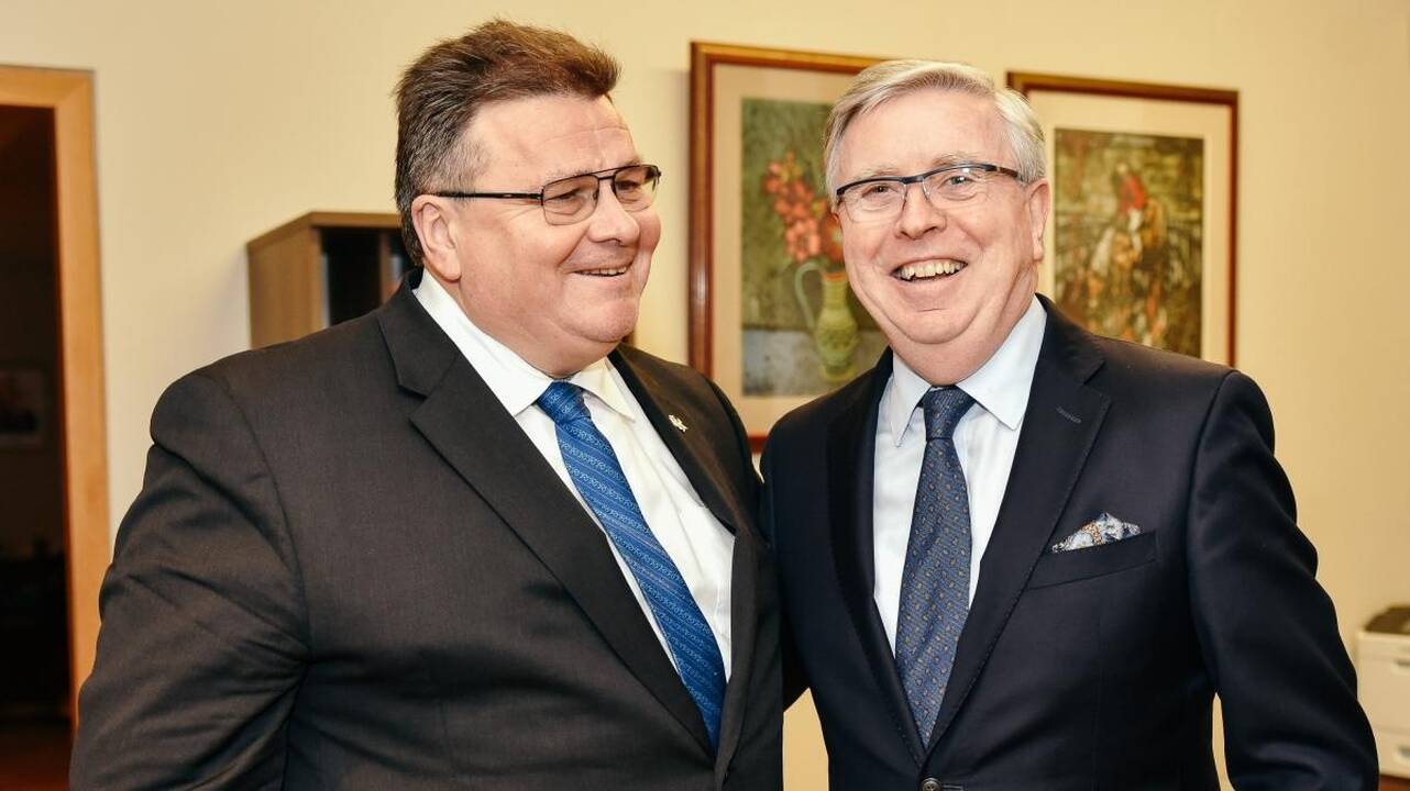 Linas Linkevičius ir Patas Coxas