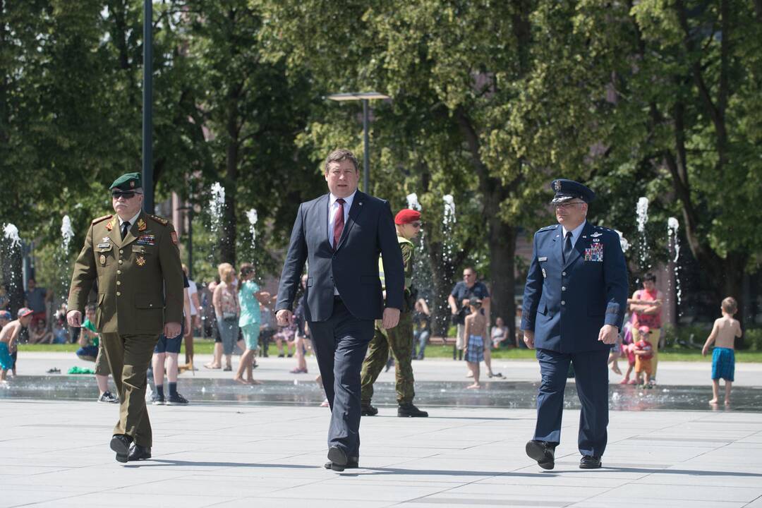 JAV kariškių ir Lietuvos kariuomenės bendradarbiavimo minėjimas