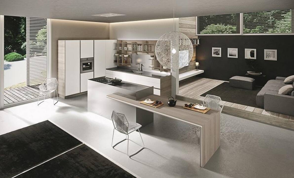 Indukcinė viryklė su kartraukiu. Salonas Inhaus. Domus galerija