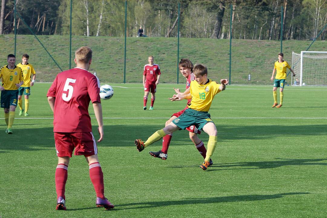 Futbolas: Lietuvos U-16 rinktinė - Latvijos U-16 rinktinė 0:2