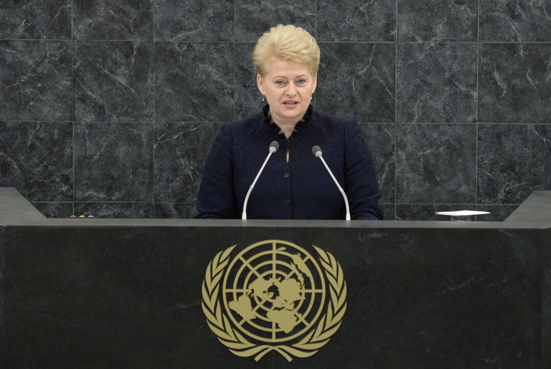 D. Grybauskaitė įspėjo JT apie Rusijos spaudimą