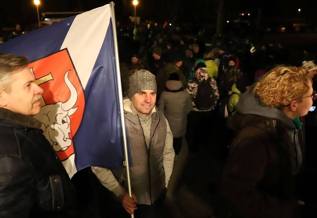 Naktinis žygis partizanų takais