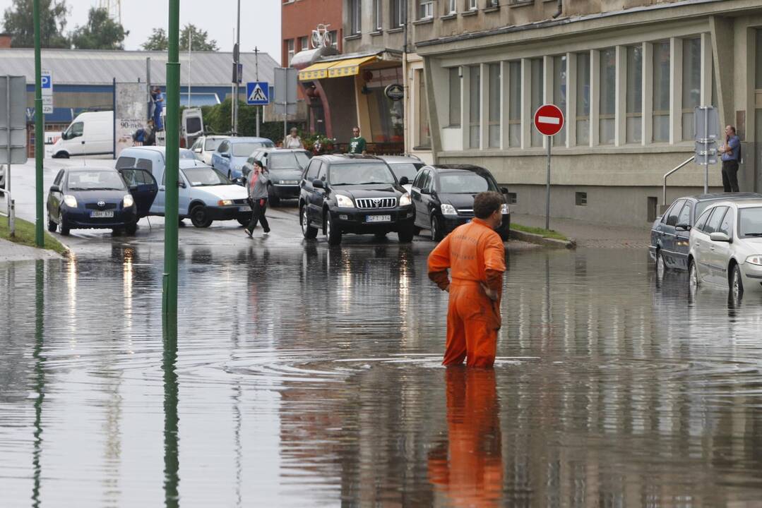 Uostamiestį skandino liūtis