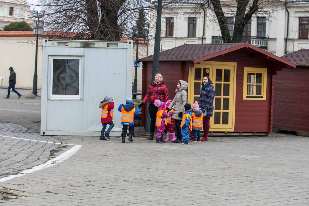 Kalėdinės eglutės ruošimo darbai