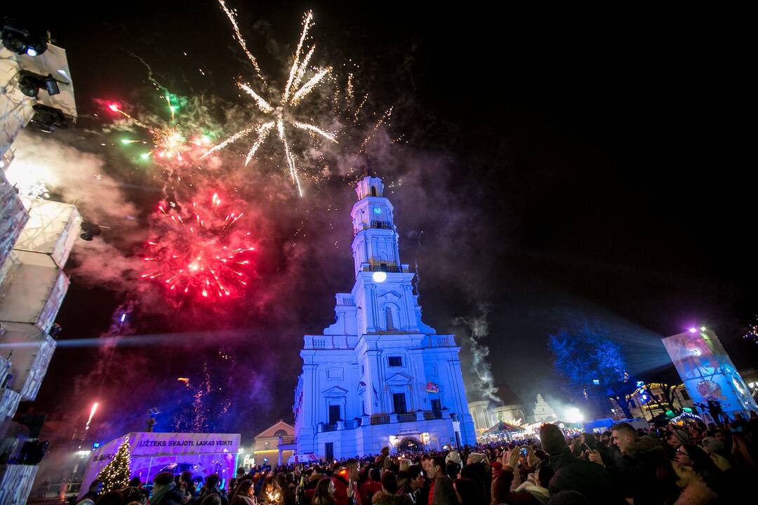 2018-ųjų metų sutikimas Kauno rotušėje