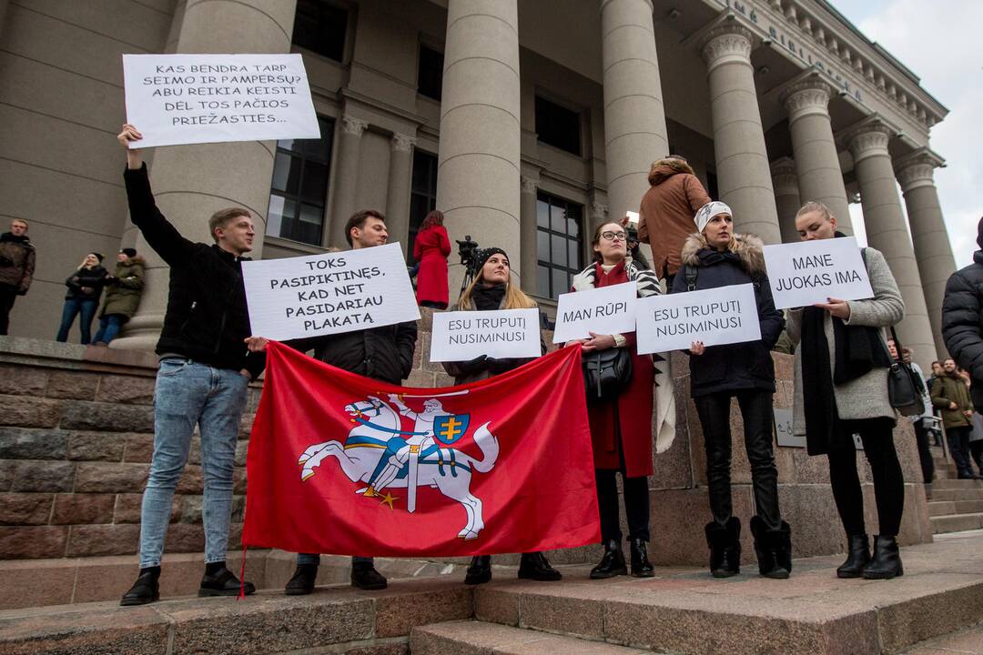 Protesto akcija „Mes kaltinam!“