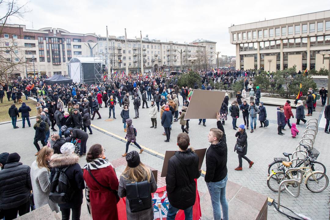 Protesto akcija „Mes kaltinam!“