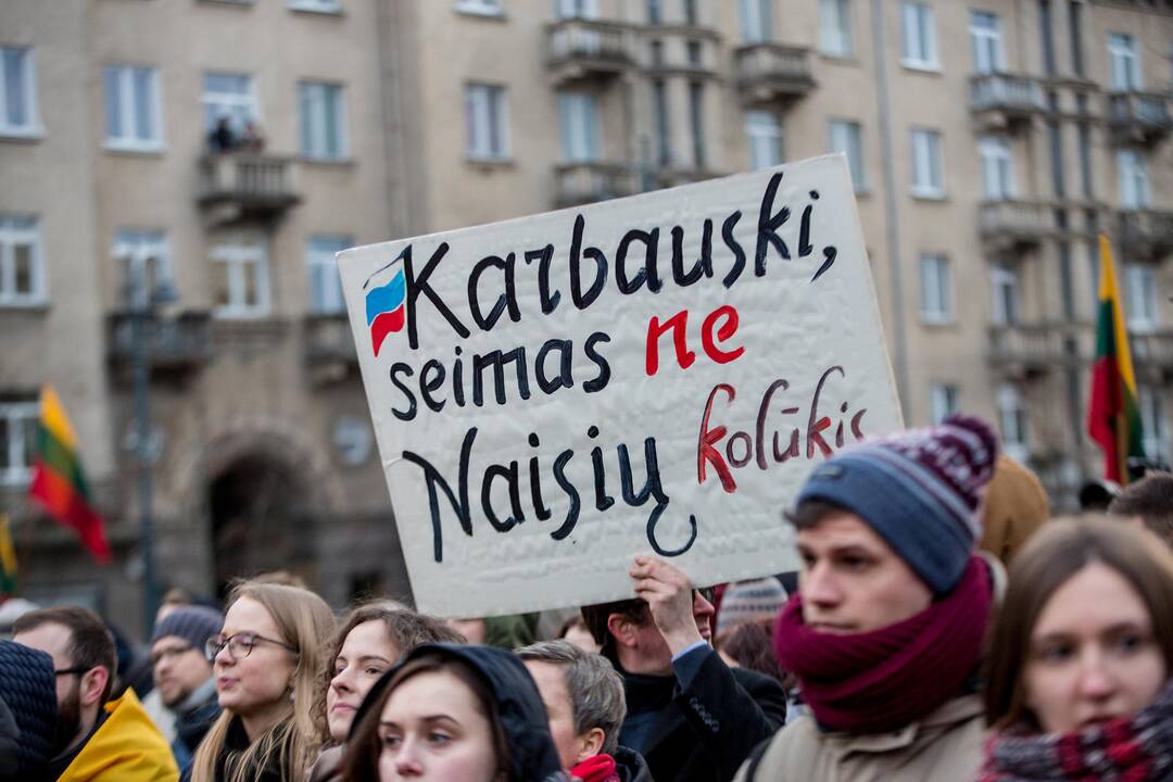 Protesto akcija „Mes kaltinam!“