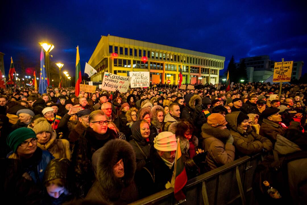 Protesto akcija „Mes kaltinam!“