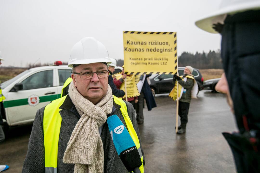 Piketas prieš "Fortum" jėgainės statybas Kauno LEZ