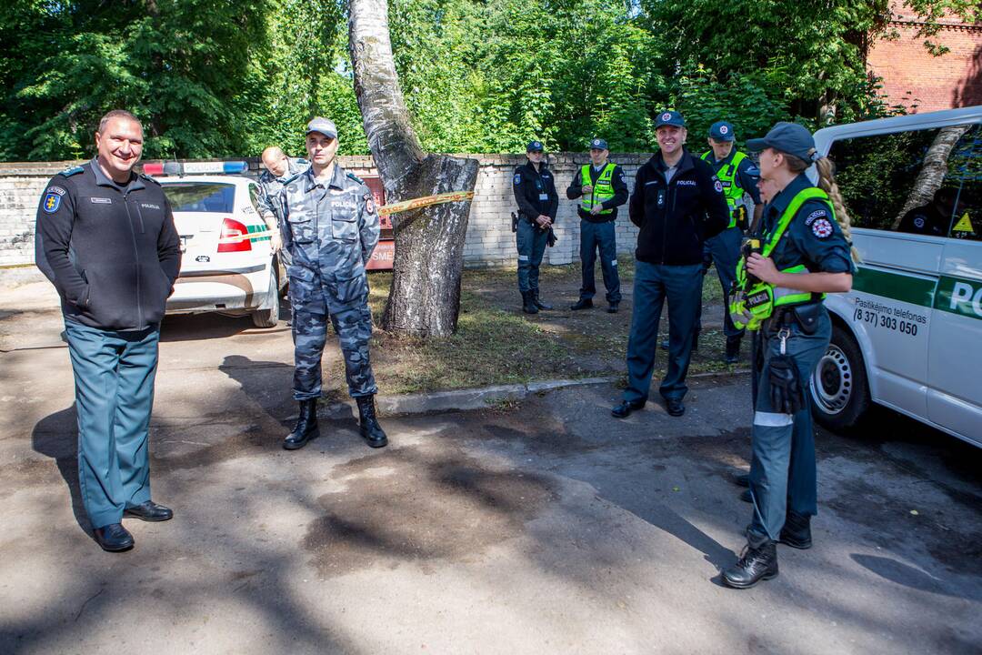 Atidaryta policijos praktinio mokymosi klasė