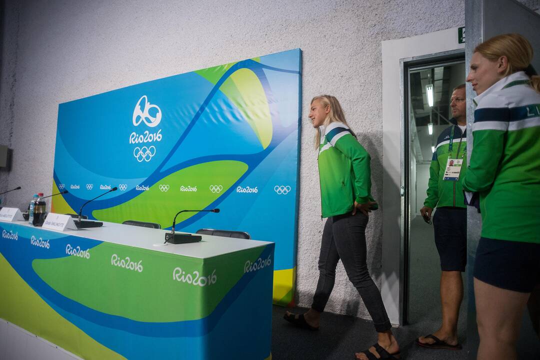 R. Meilutytės spaudos konferencija